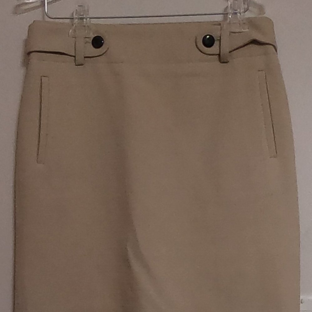 Banana Republic Cream Woven Skirt